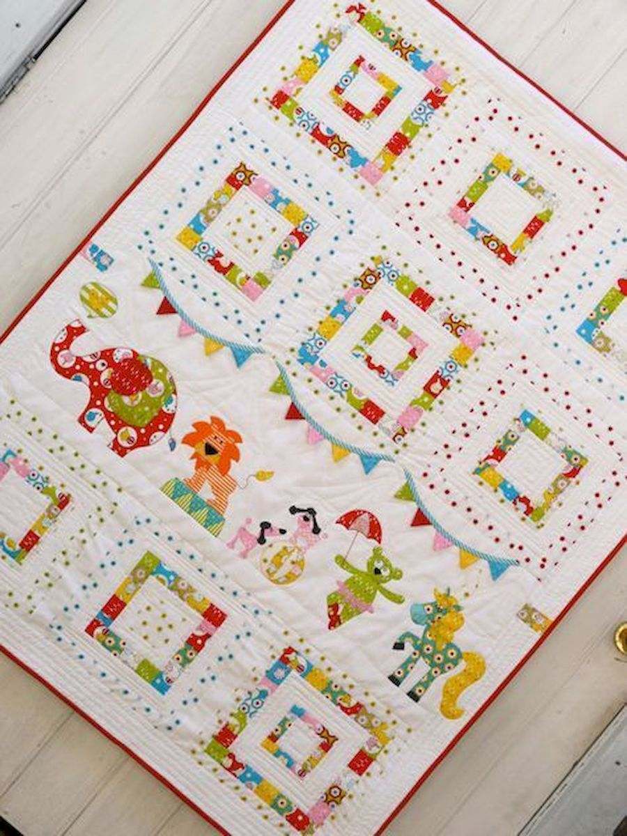 Circus Animals CLD250674 Quilt Blanket