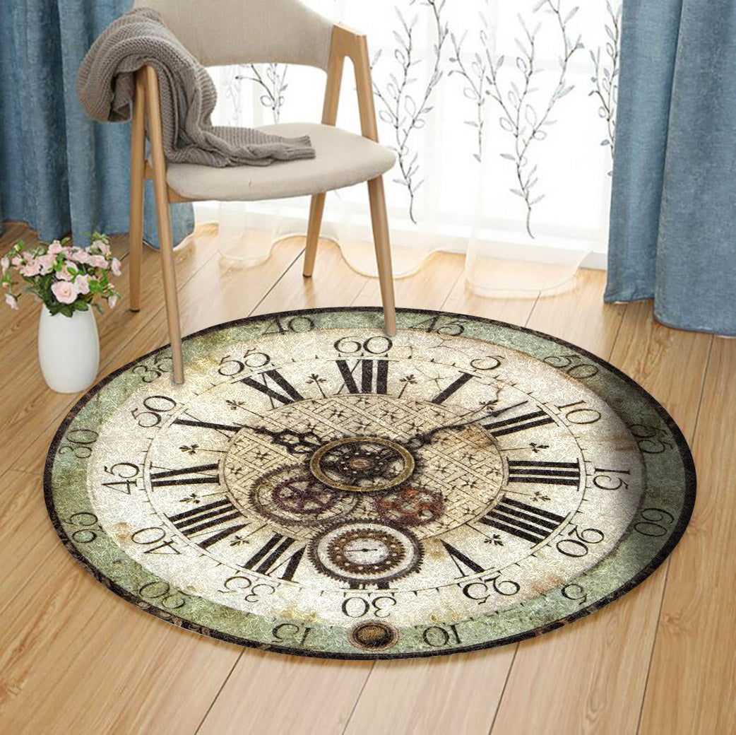 Clock NT2310134RR Round Area Rug