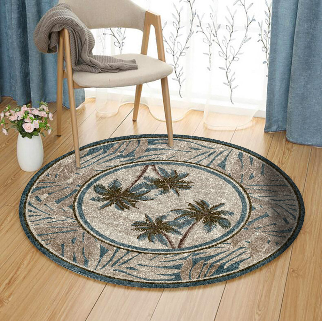 Coastal Palm CLP300909RR Round Area Rug