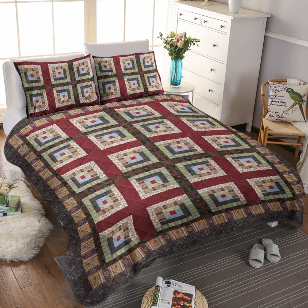 Colorado Lodge Patchwork CLA0211063B Quilt Bedding Set