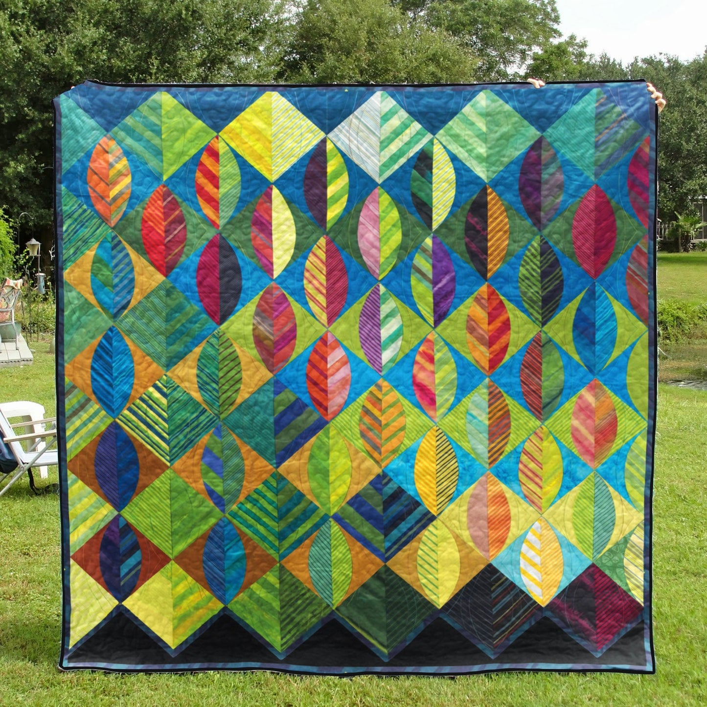 Colorful Leaves CLA2310159Q Quilt Blanket