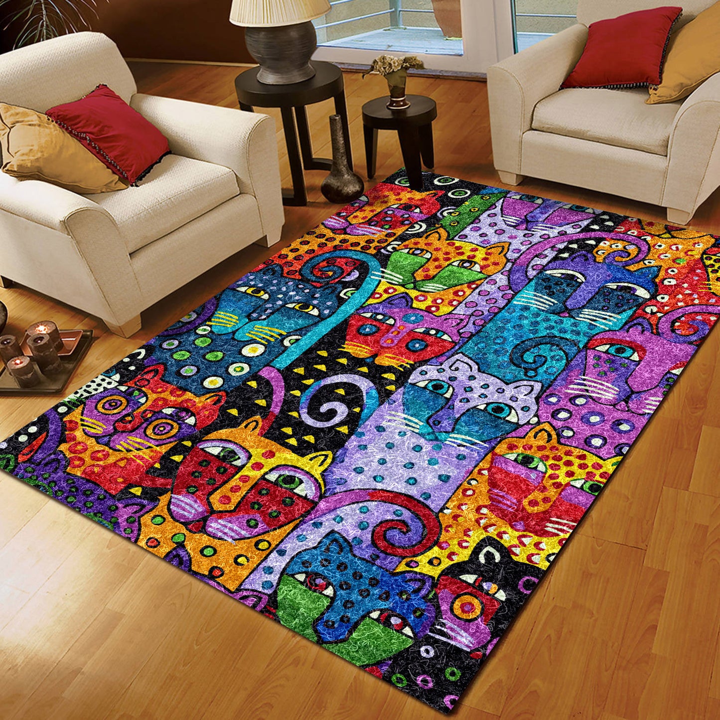Colorful Cat BT190815R Rug