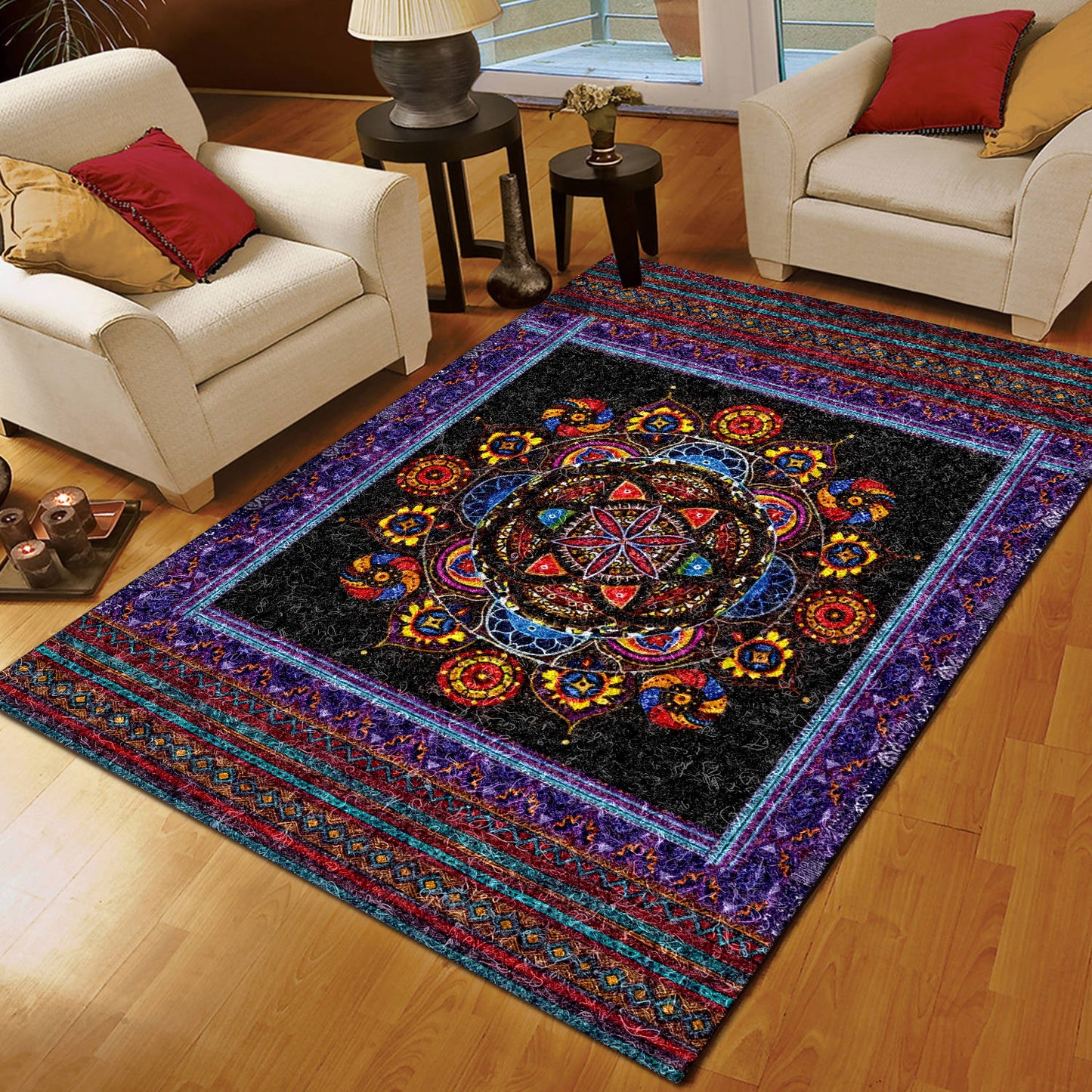 Colorful Mandala CLA15100127R Rug