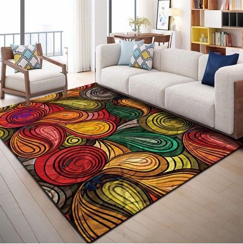 Colorful Peacock Tail CLP041020TM Rug