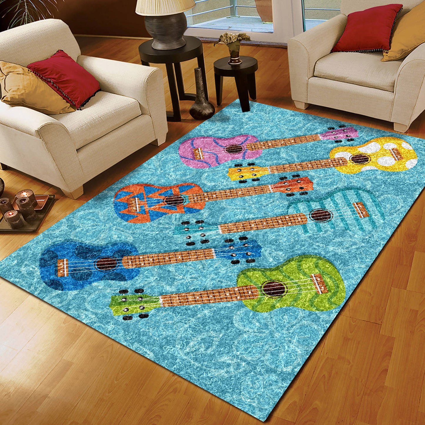 Colorful Ukulele TN080805M Rug