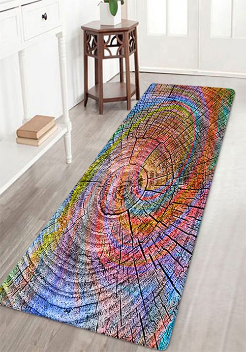 Colorful Wooden CLP0810028R Runner Rug