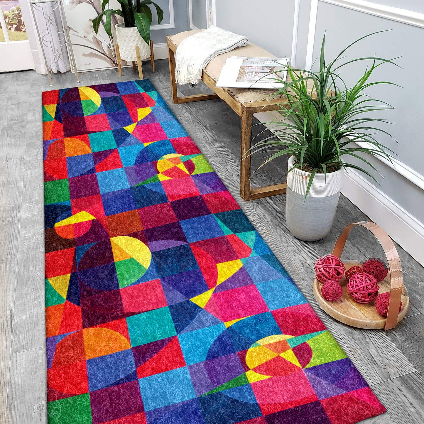 Colour Pattern DT2210007N Runner Rug