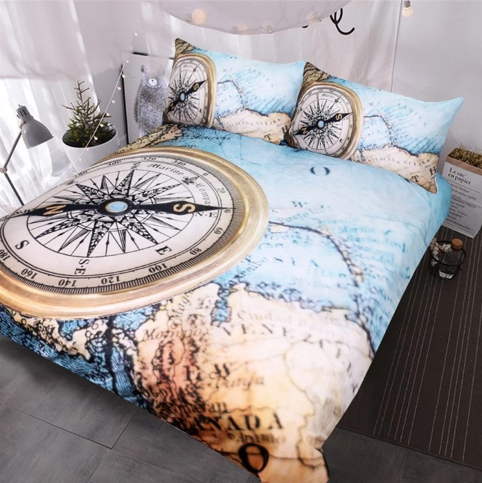 Compass Printed CLH1510069B Bedding Sets