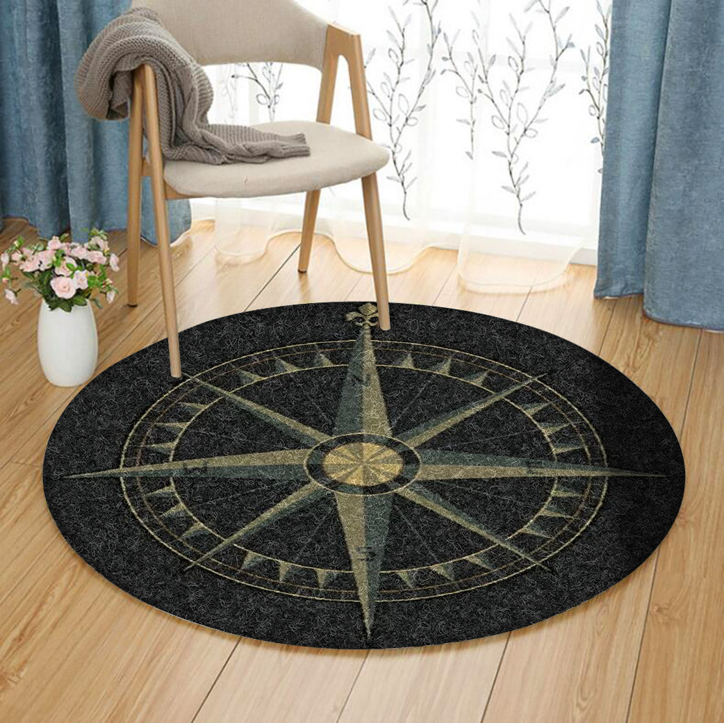 Compasses HM051016TM Round Area Rug