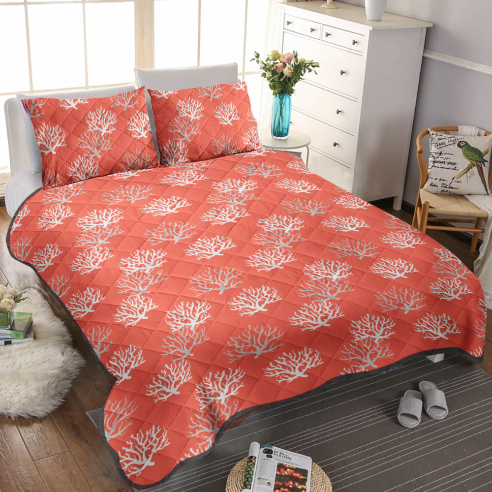 Coral Gardens Coastal CLM2110147B Quilt Bedding Set