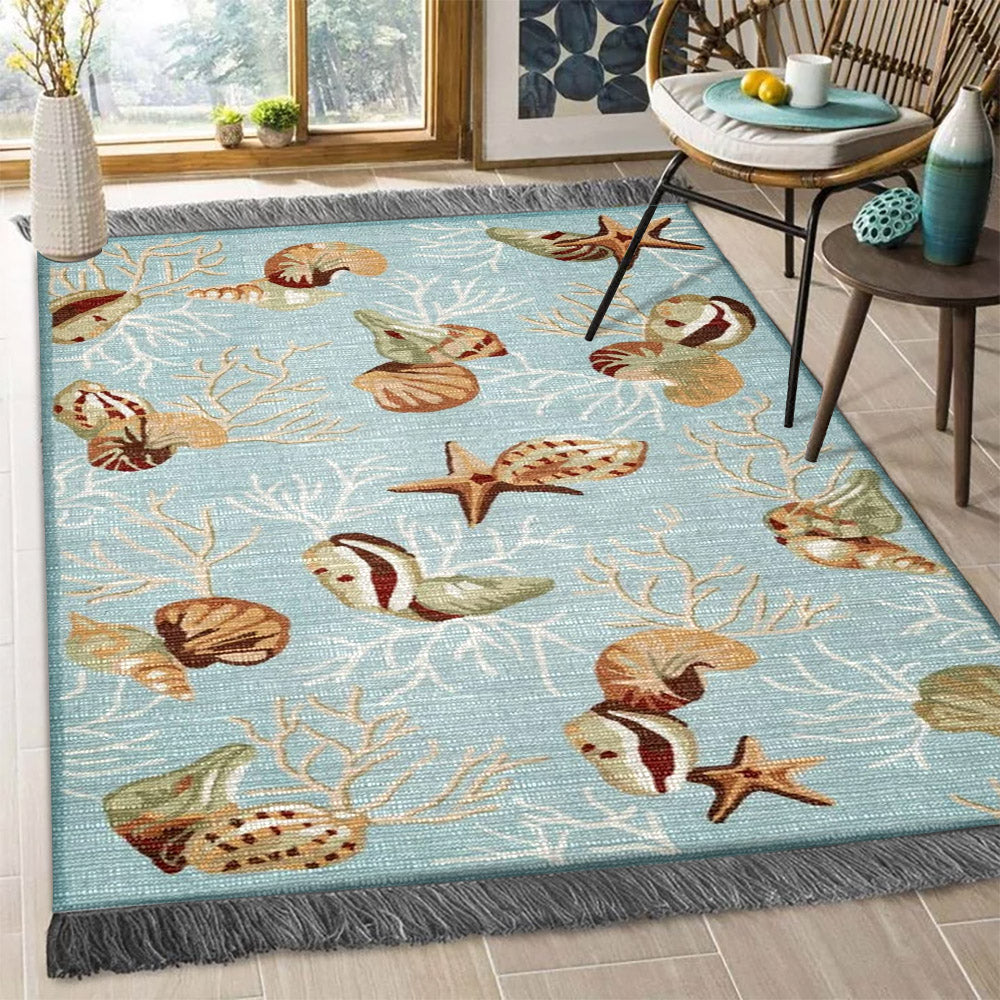 Coral Reef Shells HM0510047F Decorative Floor-cloth