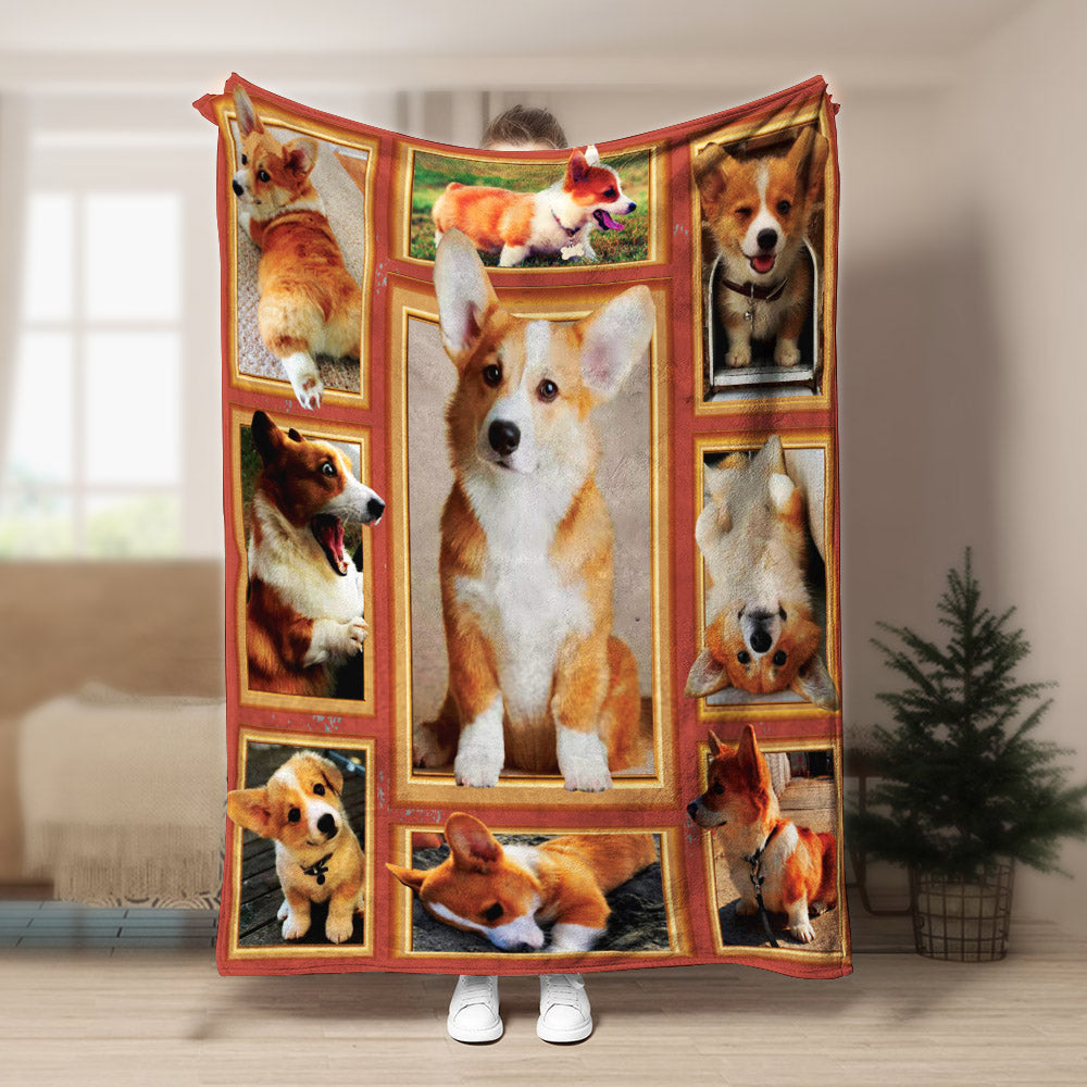 Corgi CLA21100910F Sherpa Fleece Blanket