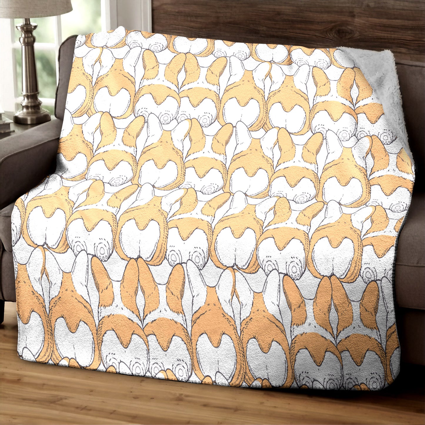 Corgi HM170806T Sherpa Fleece Blanket
