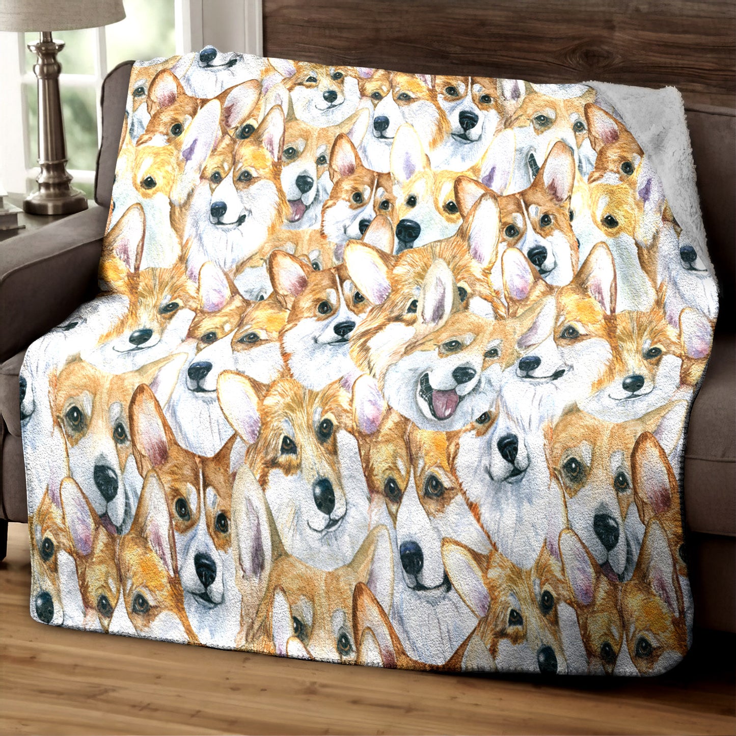 Corgi HM170808T Sherpa Fleece Blanket