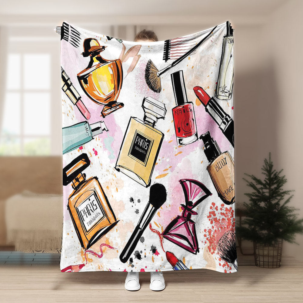 Cosmetic And Makeup CLM140806 Sherpa Fleece Blanket