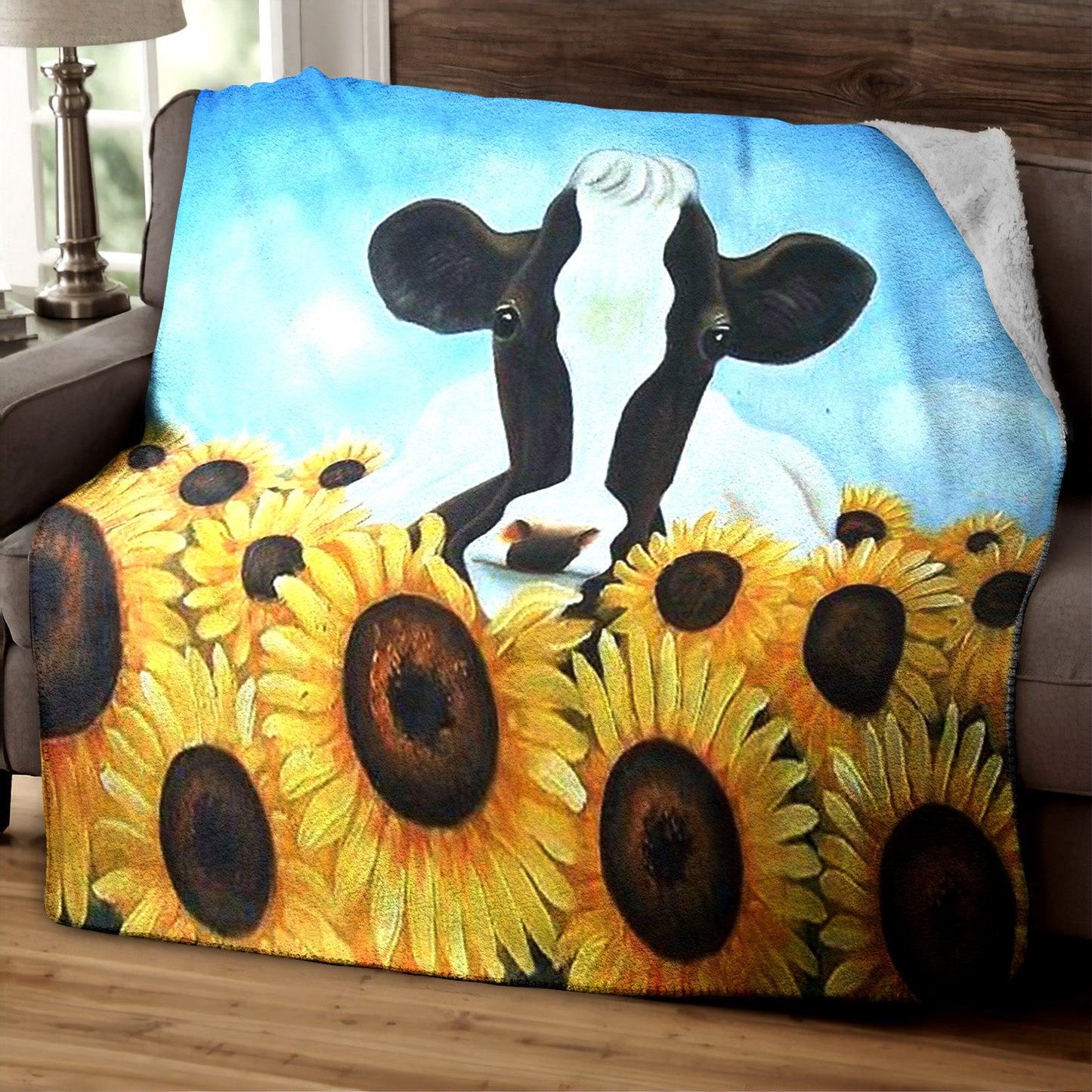 Cow HM200805TT Sherpa Fleece Blanket