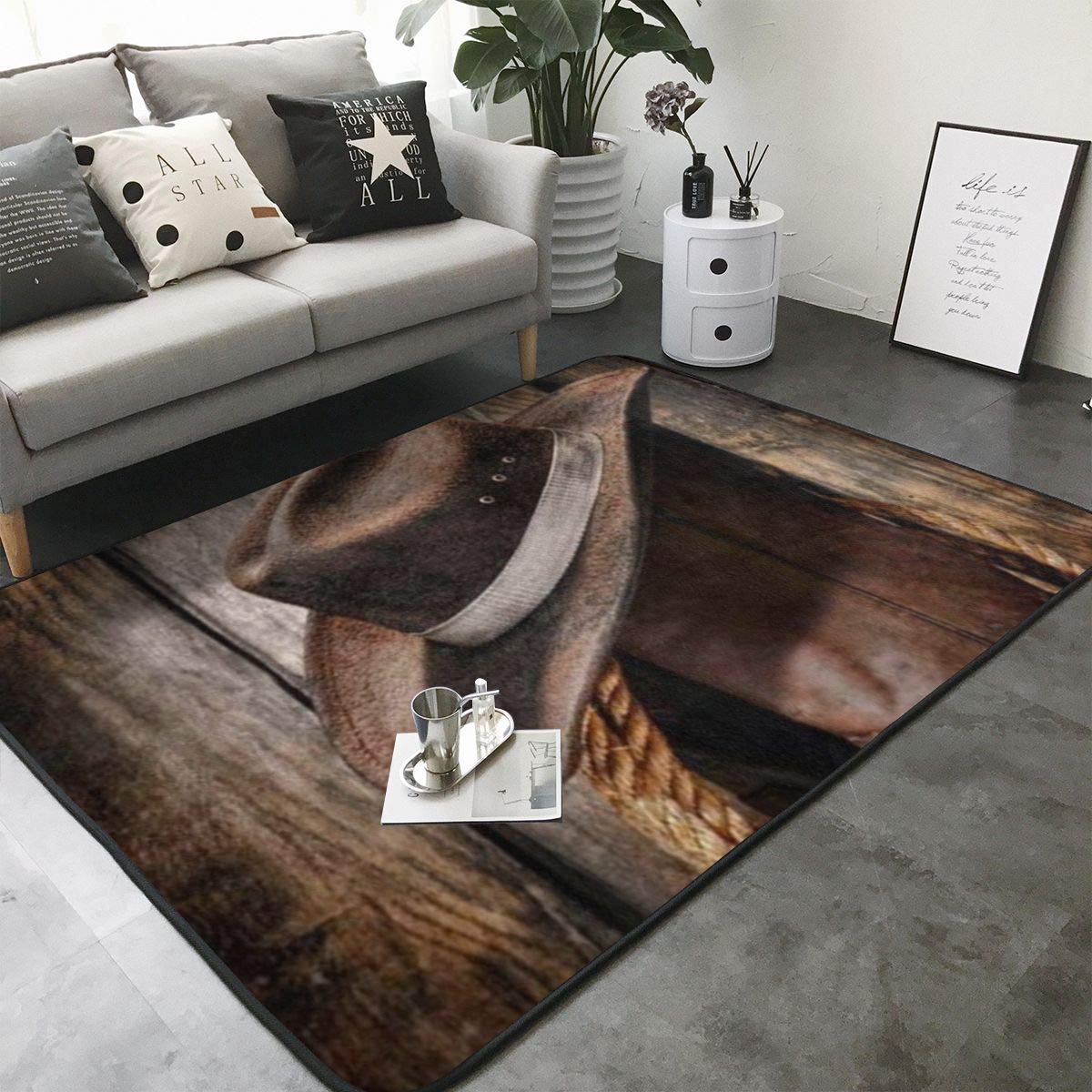 Cowboy Hat Boots CLG1910015R Rug