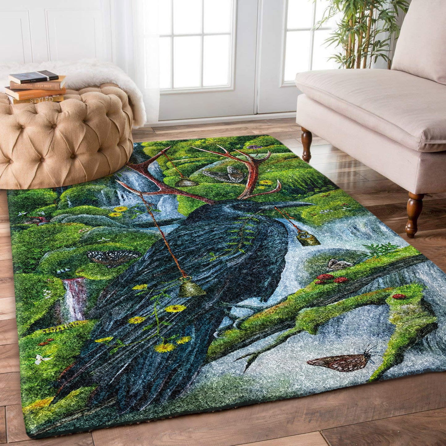 Crow Butterfly Waterfall DV0810054R Rug