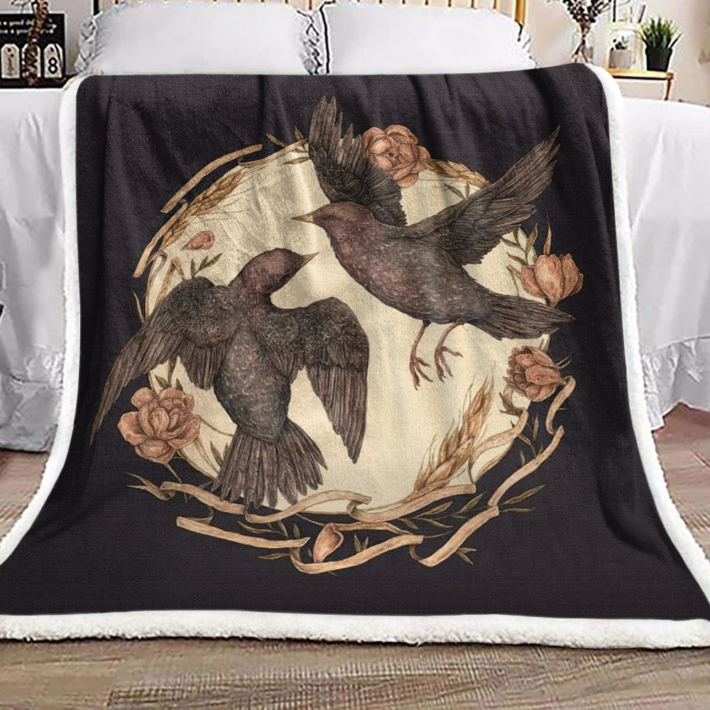 Crow NT280946F Sherpa Fleece Blanket