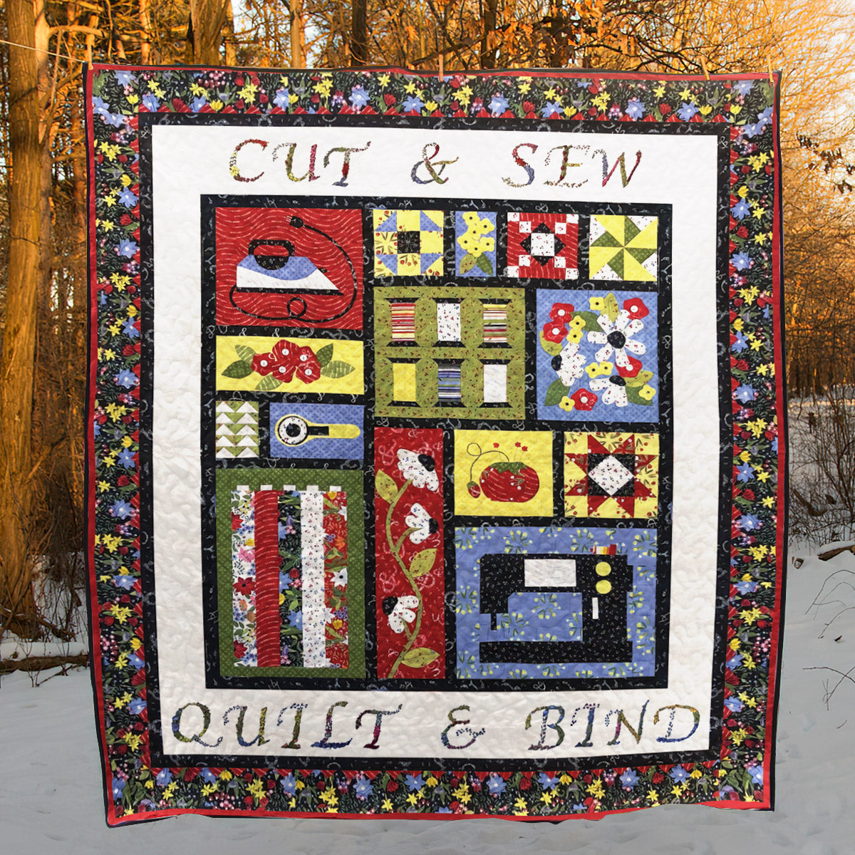 Cut And Sewing Quilter CLT1111061H Quilt Blanket