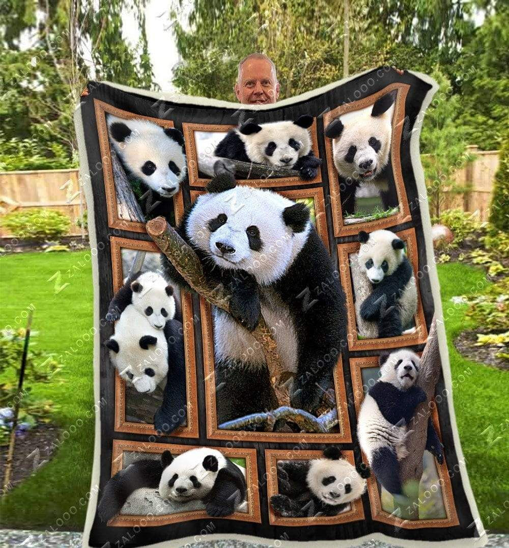 Cute Panda Bears CL25110146MDF Sherpa Fleece Blanket