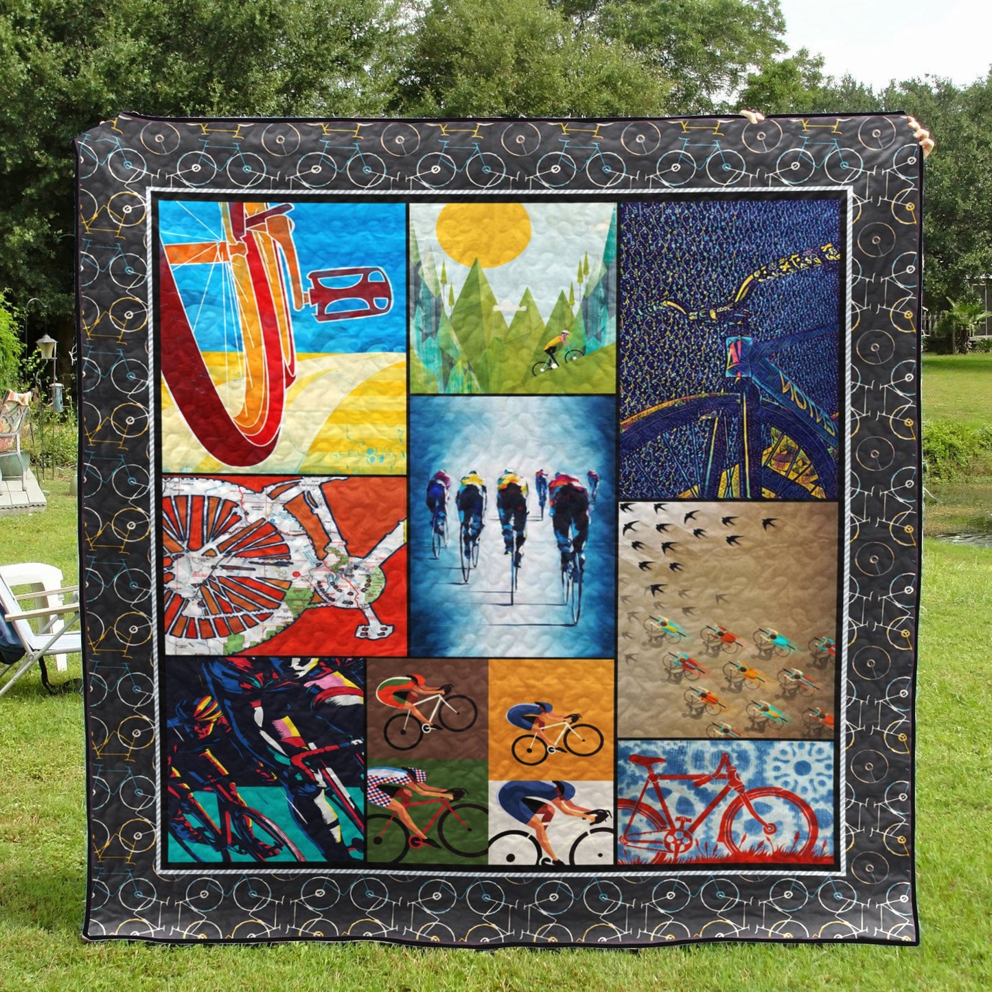 Cycling CL28100084MDQ Quilt Blanket