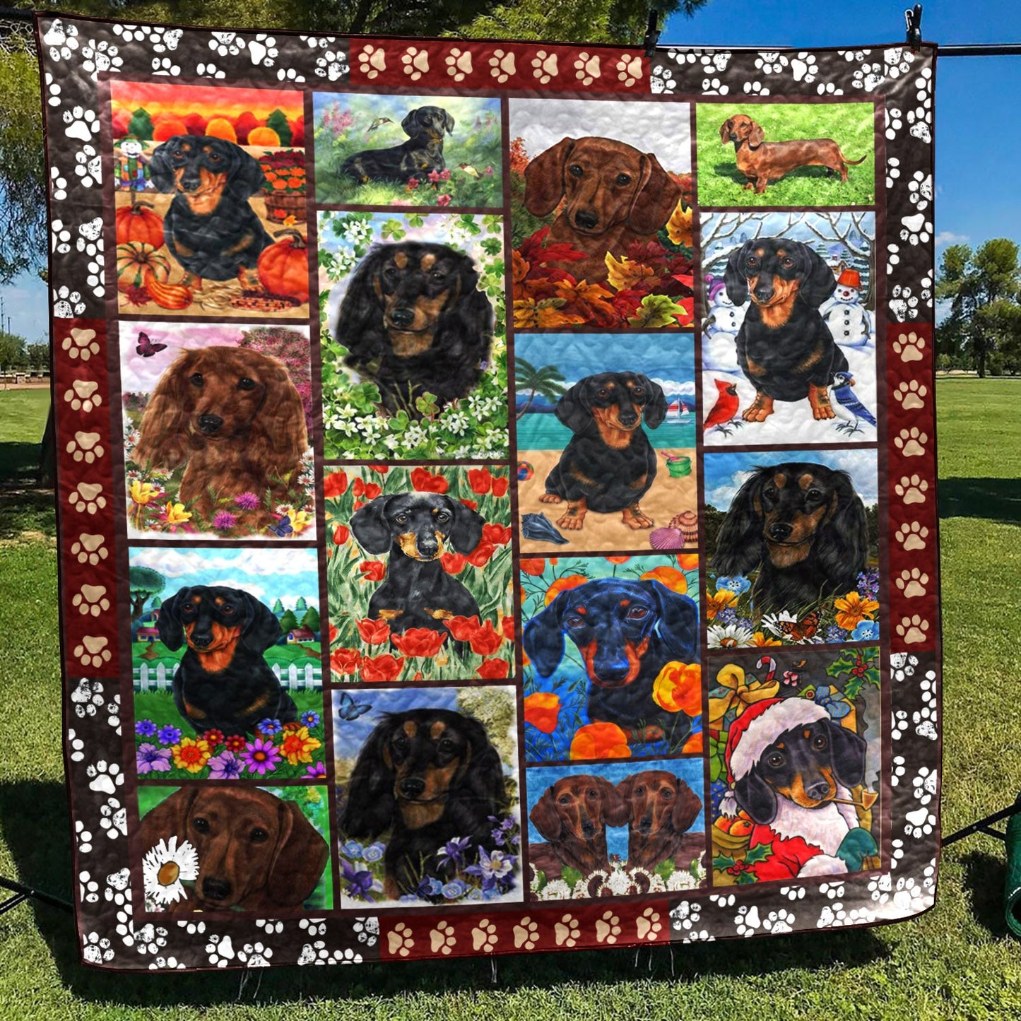 Dachshund YH2910618 Quilt Blanket
