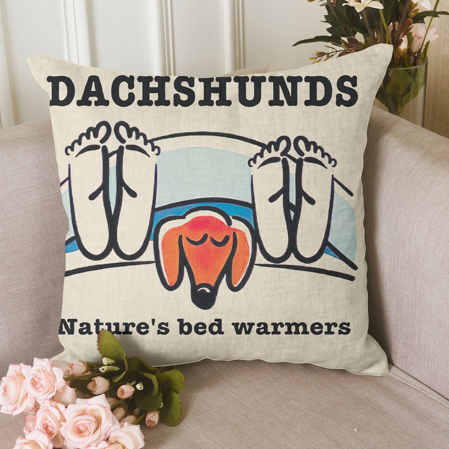 Dachshund Dog CL15100045MDP Throw Pillow Covers