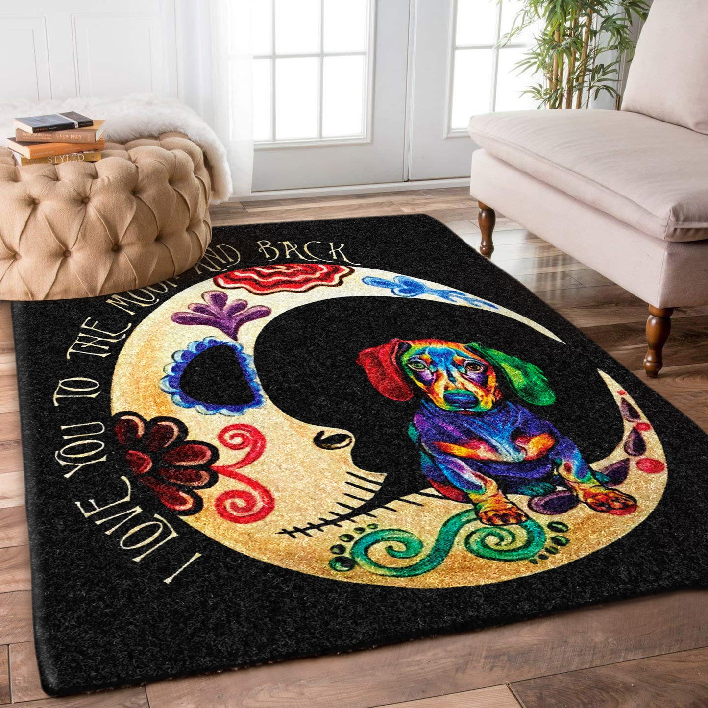 Dachshund Moon ML0810066R Rug