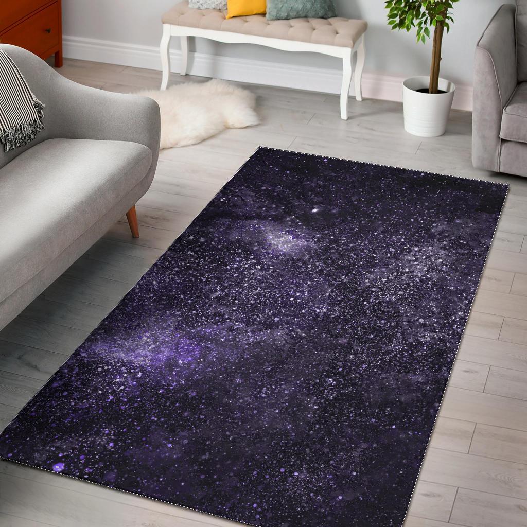Dark Purple Cosmos Galaxy Space CL17100257MDR Rug