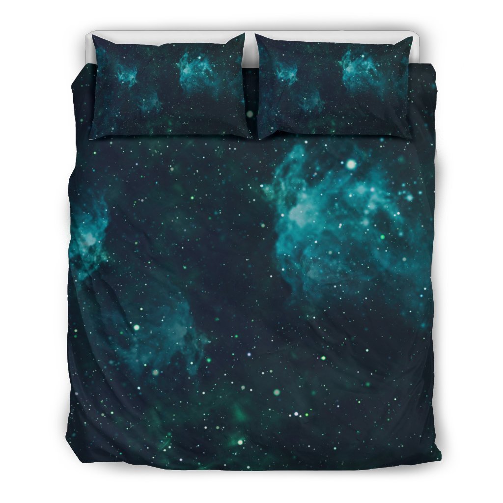 Dark Teal Galaxy Space CL16100283MDB Bedding Sets