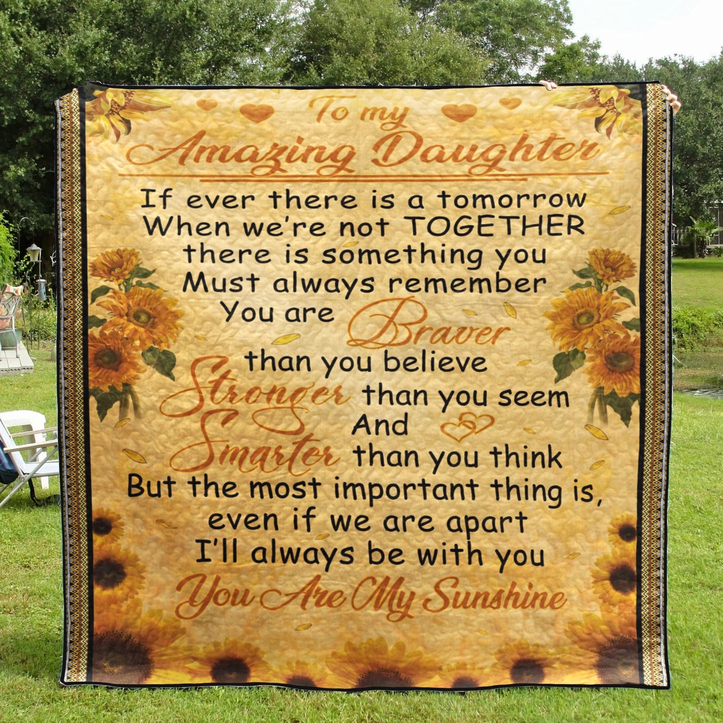 Daughter My Amazing Daughter CLA0211207Q Quilt Blanket