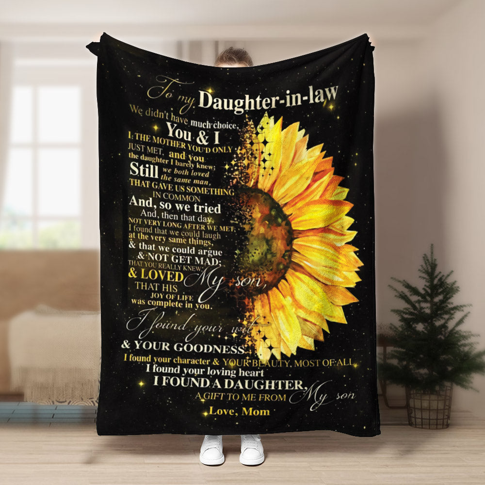 Daughter in law I found a Daughter CLA1910470F Sherpa Fleece Blanket