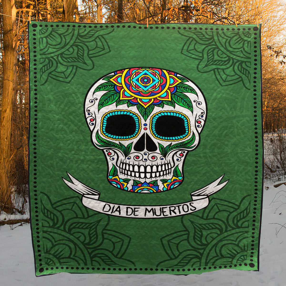Day Of The Dead CLA05120860Q Quilt Blanket