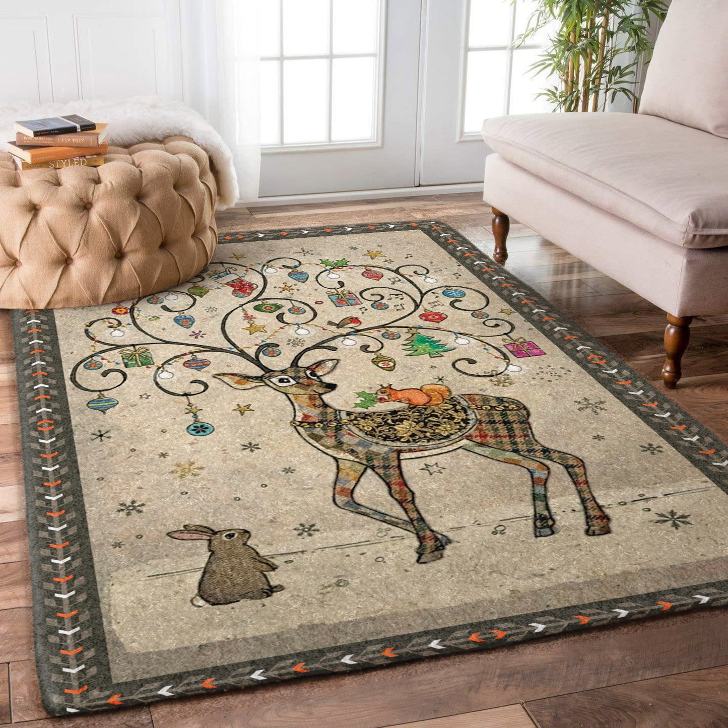 Deer Christmas TN2509029M Rug
