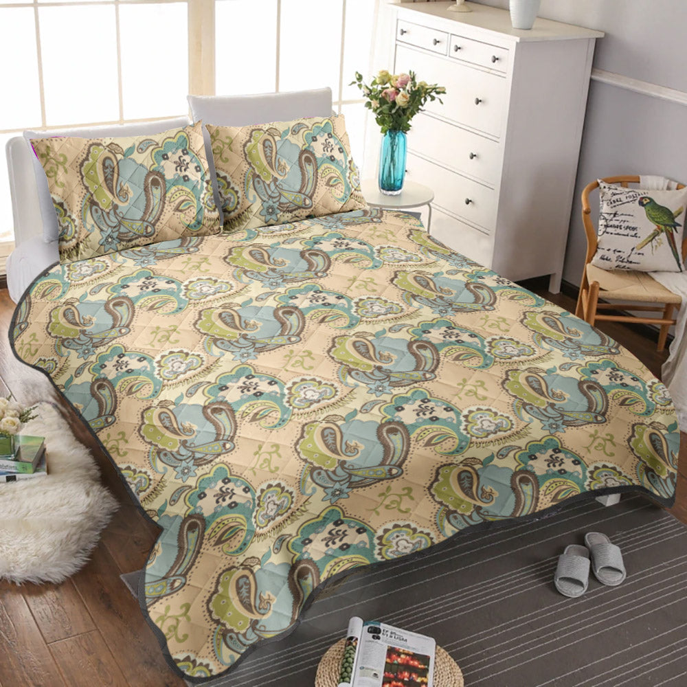 Desert Paisley CLP260919B Quilt Bedding Set
