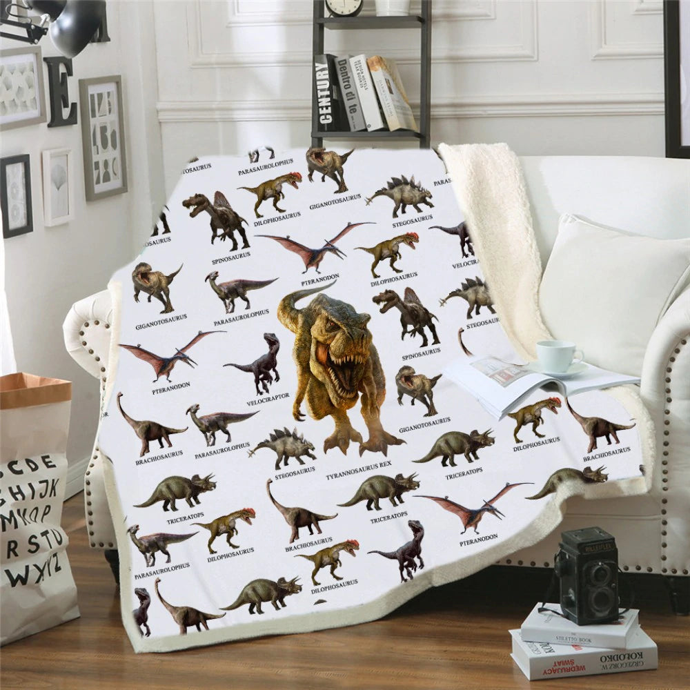 Dinosaur CLP2810049TT Sherpa Fleece Blanket