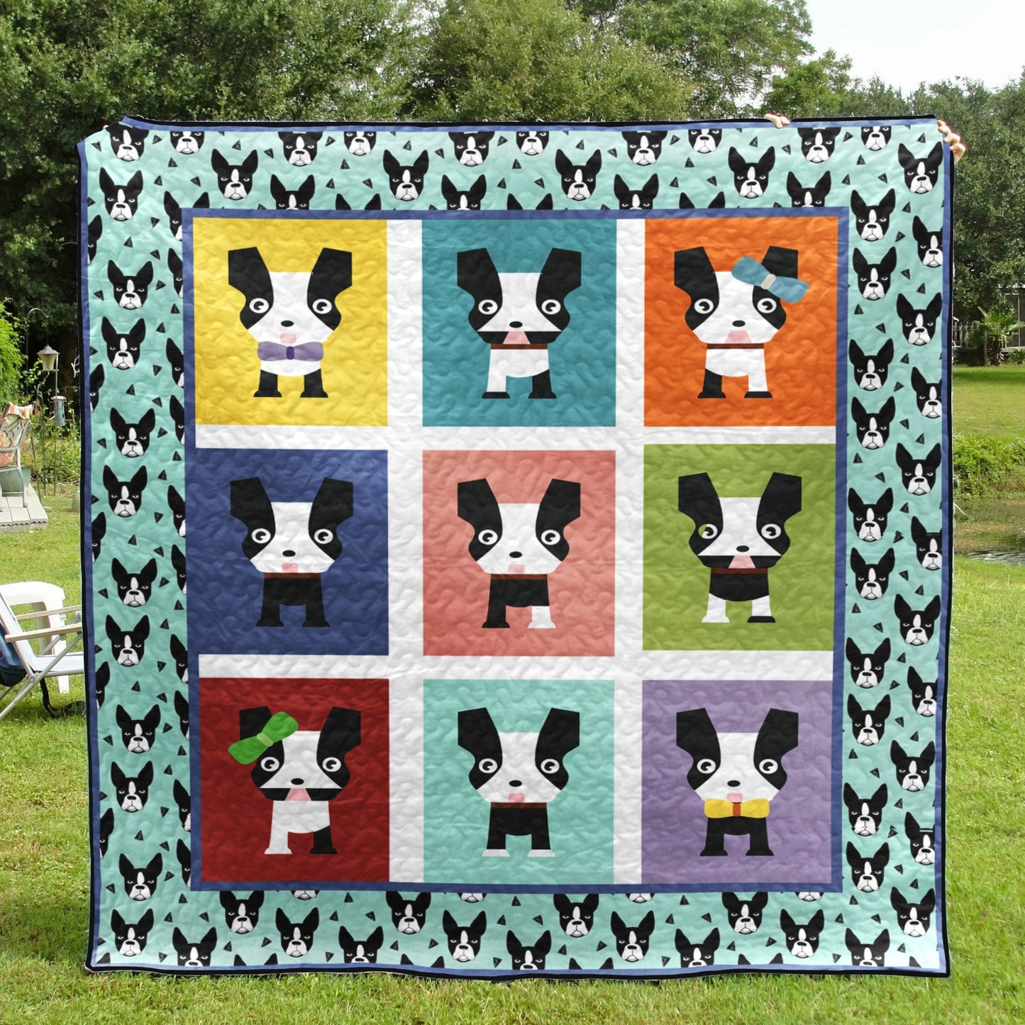 Dog Boston Terrier TD2709317 Quilt Blanket