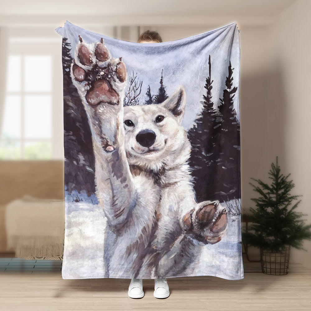 Dog DD160827F Sherpa Fleece Blanket