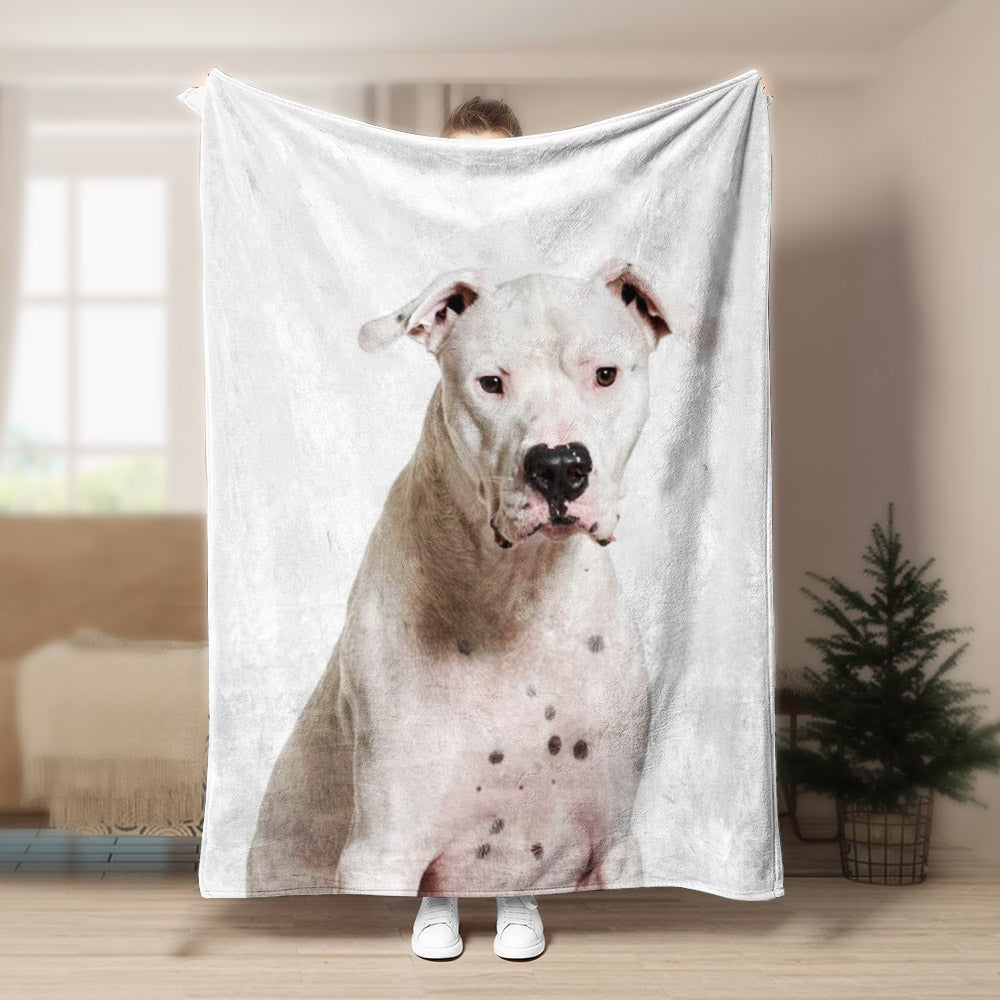 Dogo Argentino CL140830MD Sherpa Fleece Blanket