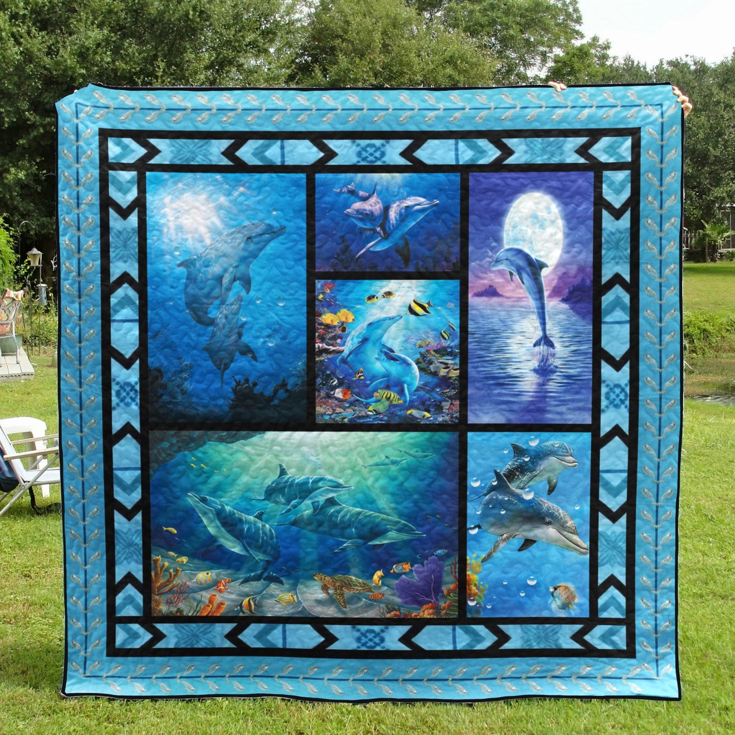 Dolphin CLH1610006Q Quilt Blanket