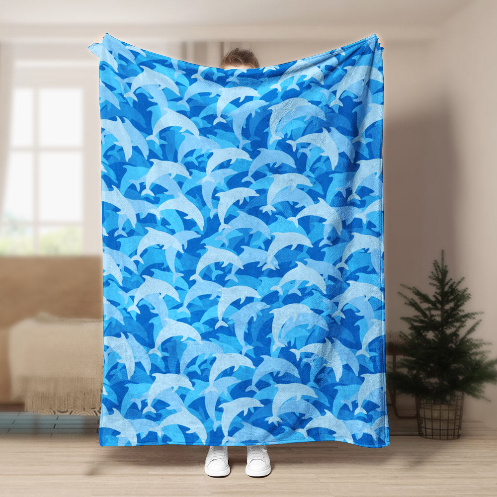 Dolphin NN0809064TT Sherpa Fleece Blanket