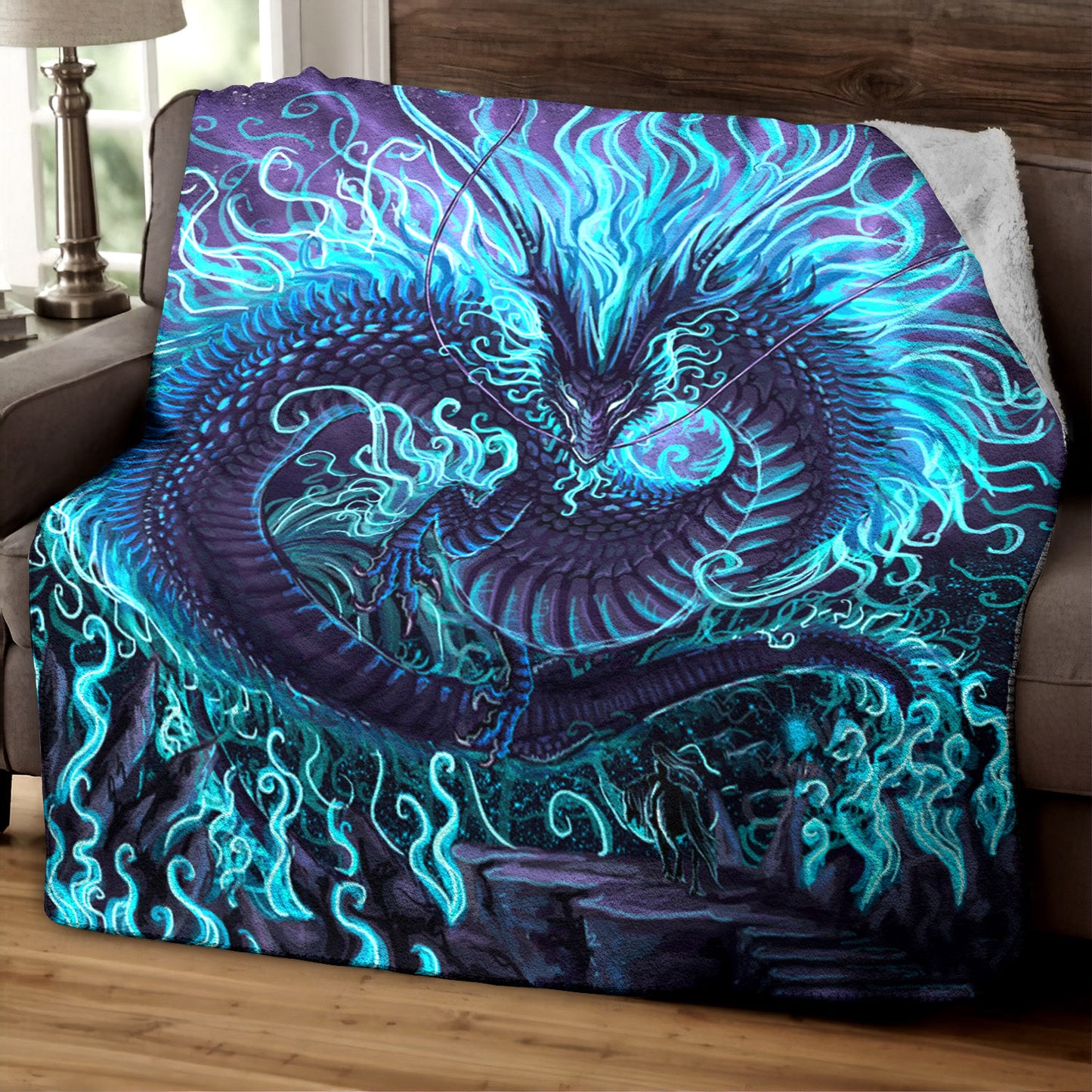 Dragon HM270834F Sherpa Fleece Blanket