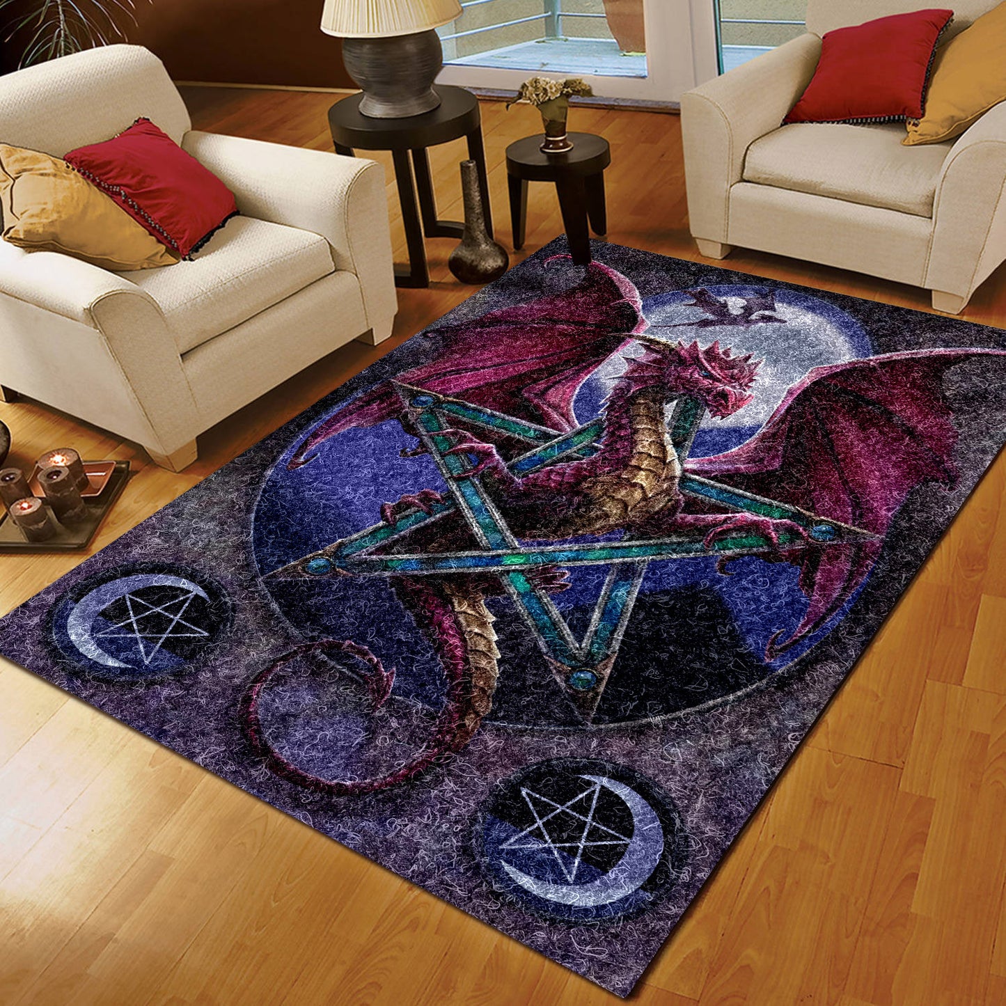 Dragon Pentagram HM090830M Rug
