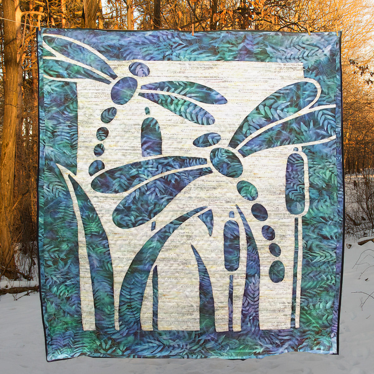 Dragonflies CLA0710330Q Quilt Blanket