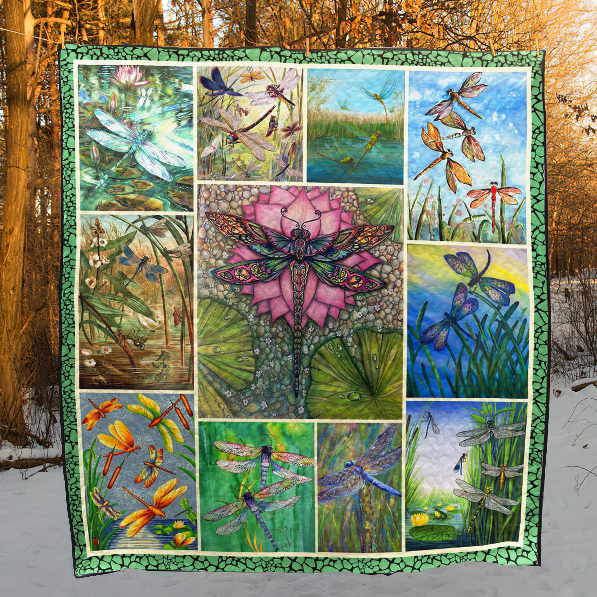 Dragonfly CL28100595MDQ Quilt Blanket