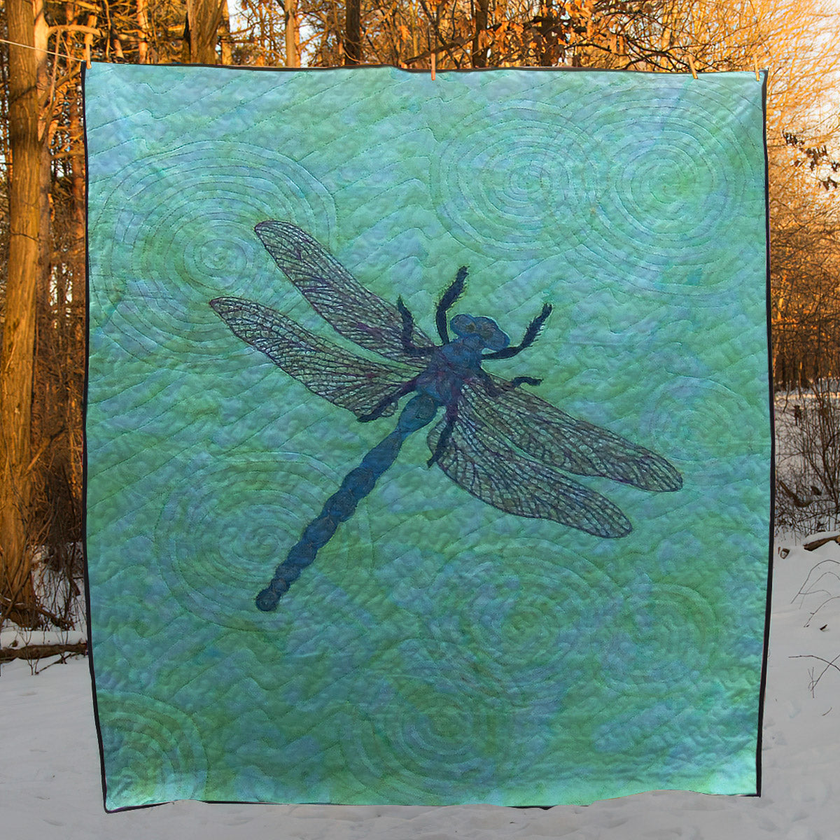 Dragonfly CLA1710140Q Quilt Blanket