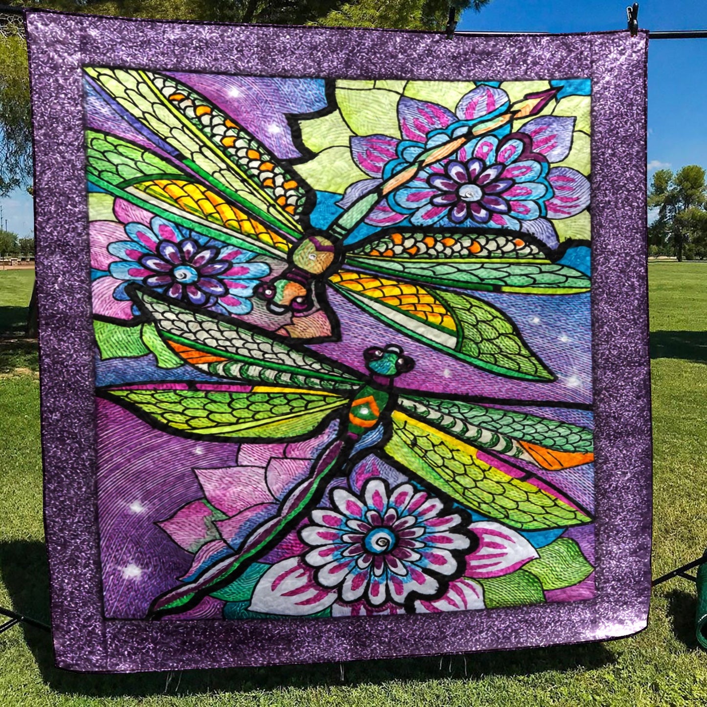 Dragonfly CLA3010294Q Quilt Blanket
