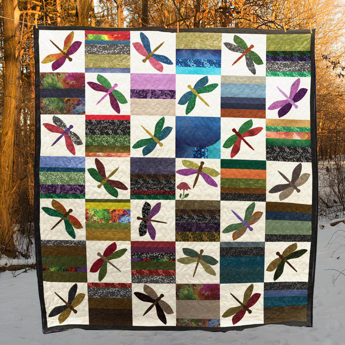 Dragonfly CLM0711189 Quilt Blanket