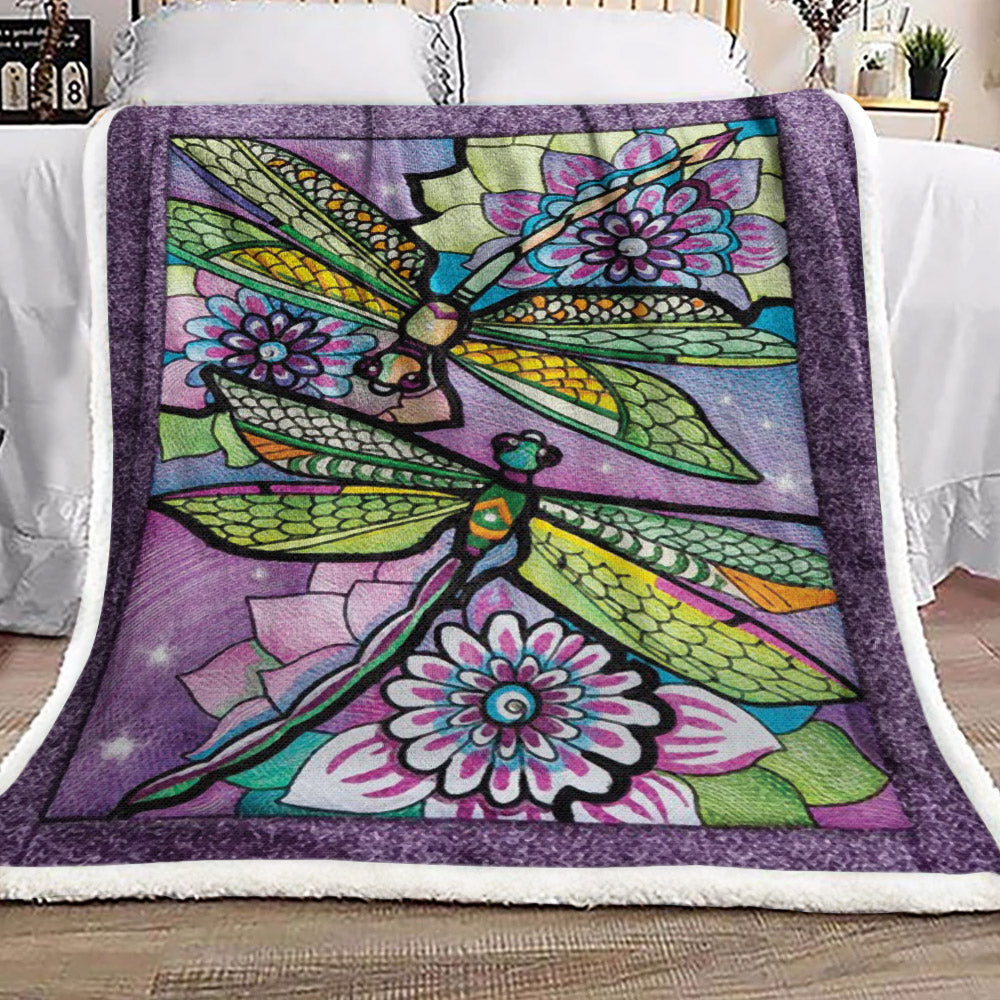 Dragonfly BL021081F Sherpa Fleece Blanket